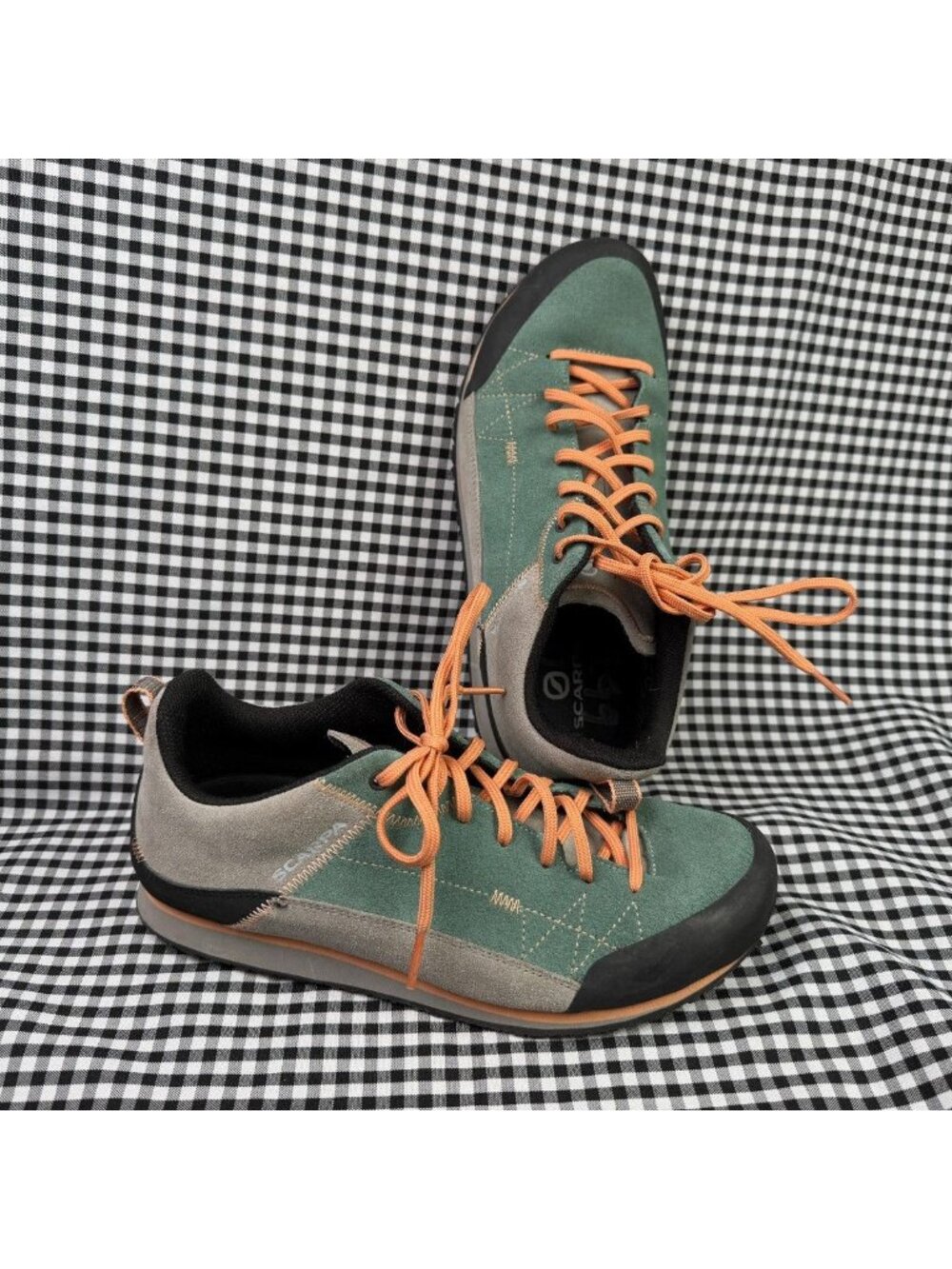 Scarpa Cosmo Approach Shoes Green Suede Hiking Trail Sneakers Women’s US 8